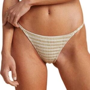 NWT Billabong Salty Blond Meet Your Matcha Isl Bikini Bottom ~ Large
